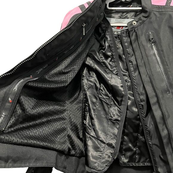Joe Rocket Motorcycle Jacket Atomic 4.0 Women's Medium M Pink Black Retro Corset - Picture 8 of 16